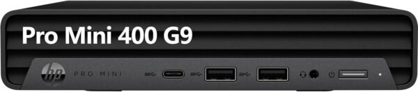 HP Pro Mini 400 G9 Business Mini Desktop Computer, 12th Gen Intel Hexa-Core i5-12500T (Beat i7-11700T), 16GB DDR4 RAM, 512GB SSD, WiFi 6, Bluetooth 5.2, Windows 11 Pro, AZ-XUT, Black