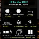 HP Pro Mini 400 G9 Business Mini Desktop Computer, 12th Gen Intel Hexa-Core i5-12500T (Beat i7-11700T), 16GB DDR4 RAM, 512GB SSD, WiFi 6, Bluetooth 5.2, Windows 11 Pro, AZ-XUT, Black - Image 2