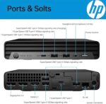 HP Pro Mini 400 G9 Business Mini Desktop Computer, 12th Gen Intel Hexa-Core i5-12500T (Beat i7-11700T), 16GB DDR4 RAM, 512GB SSD, WiFi 6, Bluetooth 5.2, Windows 11 Pro, AZ-XUT, Black - Image 3