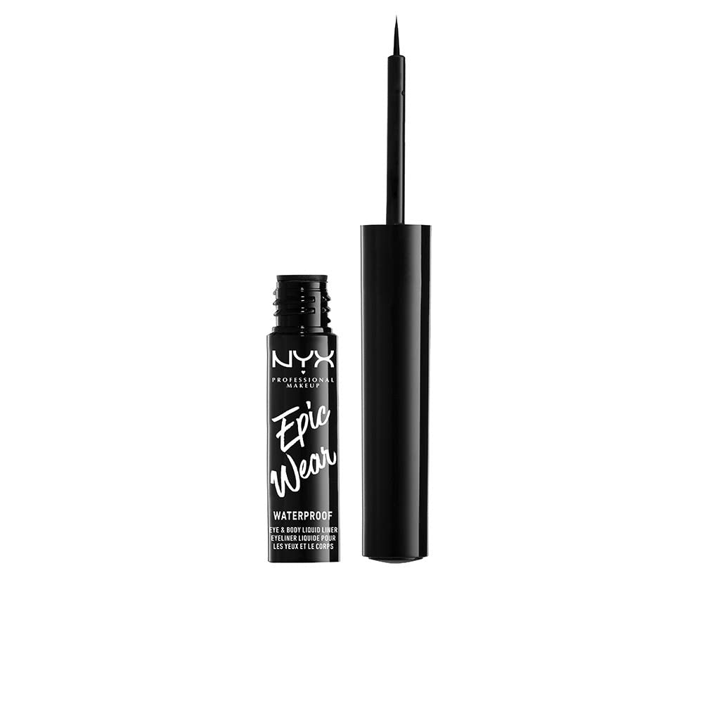 NYX PROFESSIONAL MAKEUP Epic Wear Liquid Liner, Long-Lasting Waterproof Eyeliner NYX PROFESSIONAL MAKEUP Epic Wear Liquid Liner, Long-Lasting Waterproof Eyeliner - Black