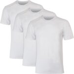 Hanes Mens Moves Mesh T-Shirt, X-Temp Moisture-Wicking Tee, White Or Black/Grey, 3-Pack