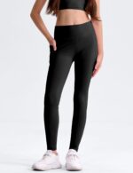 3 Pack Girls' Leggings with Pockets, Ankle Length Athletic Yoga Pants for Kids Clothes - Image 2