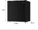 Frigidaire EFR115 Mini Refrigerator - Energy Saving - CFC Free - Slide Out Shelves - Ideal for for Dorm, Office, RV, Garage, Apartment - 1.6 Cubic Feet, Black - Image 5