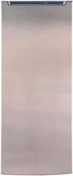 Frigidaire Upright Freezer, 6.5 cu. ft., Deep Freeze, Vinyl Coated Metal with Wire Shelving, Compact for Kitchen, RV, Dorm, Cabin, and Trailer, Platinum Design Series, Silver - 21D x 23W x 56H