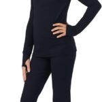 Suggest a better title and return a single title only without any other comments: Cuddl Duds Girls Heavyweight Cold Weather Fleece Lined Thermal Set – Long Sleeve Shirt & Leggings – Long Johns for Kids