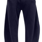 HeSaYep Men's Fleece Baggy Sweatpants Wide Leg Barrel Sweat Pants Lounge Athletic Gym Pants with Pockets