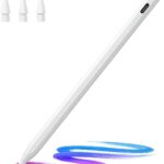 Stylus Pen for iPad(2018-2025)-13 Mins Fast Charge with Tilt Sensitivity & Palm Rejection for iPad 11/10/9/8/7/6th Gen, Air 7/6/5/4/3/M3/M2, Pro 13"/12.9"/11"/M4, Mini 7/6/5th, White