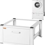 VEVOR Laundry Pedestal 27" Wide 14.4" Height, Washer And Dryer Base Stand Platform Universal Fit 660lbs Capacity, Heavy Duty Multi-Functional Base for Washing Machine with Drawer & Rich Accessories