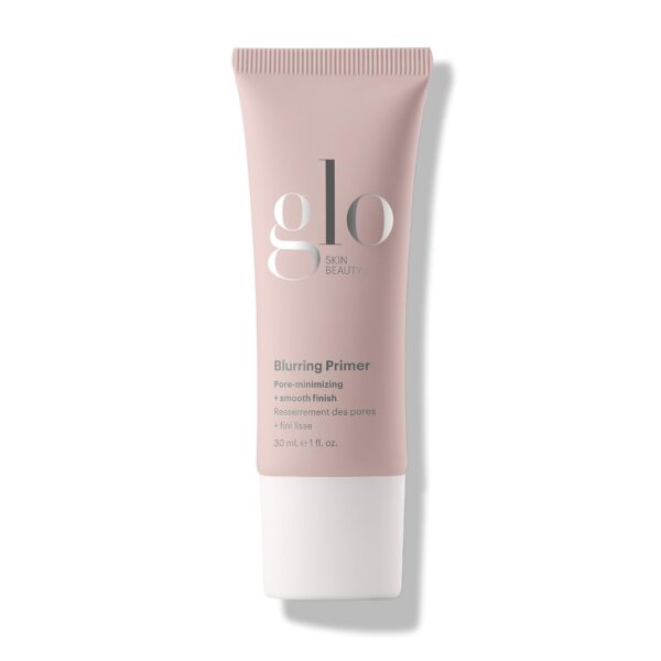 Suggest a better title and return a single title only without any other comments: Glo Skin Beauty Blurring Primer with Ceramides – Minimize Pores & Fine Lines for Smoother Makeup Application, for All Skin Types, Semi-Matte Finish