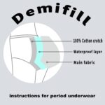 Suggest a better title and return a single title only without any other comments: Demifill Teen Girls Period Panties Juniors First Period Starter Underwear Soft Briefs Pack of 6 Multipack - Image 4