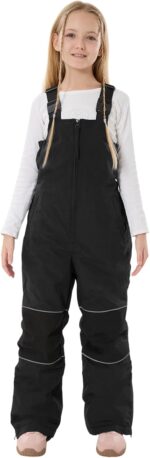 Suggest a better title and return a single title only without any other comments: GSOU SNOW Kids Snow Bibs Girls Boys Snow Pants Ski Bib Overall Waterproof Windproof Warm for Winter (3-16Years)