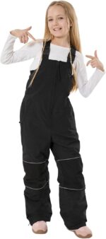 Suggest a better title and return a single title only without any other comments: GSOU SNOW Kids Snow Bibs Girls Boys Snow Pants Ski Bib Overall Waterproof Windproof Warm for Winter (3-16Years) - Image 3