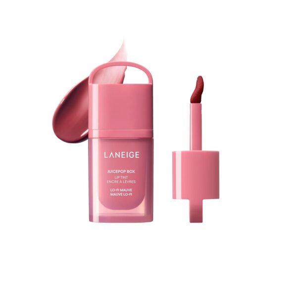 LANEIGE JuicePop Box Lip Tint: 12‑HR Hydrating Lightweight Stain with Buildable Juicy Color & Nourishing Shine, a K‑Beauty Lip Essential for Long‑Lasting Comfort