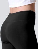 Suggest a better title and return a single title only without any other comments: 3 Pack Girls Black Athletic Leggings, Printed Ankle Length High Waisted Yoga Pants for Kids Teen - Image 3