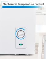 BLACK+DECKER 2.0 Cu. Ft. Compact Chest Freezer, Deep Freezer Holds Up To 70 Lbs. of Frozen Food, Removable Storage Basket, Manual Defrost, White - Image 4