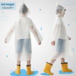Suggest a better title and return a single title only without any other comments: Opret 2 Pack Raincoats for Kids, Reusable Rain Ponchos with Hood and Sleeves Waterproof Rain Coats for Boys and Girls - Image 8