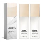 Suggest a better title and return a single title only without any other comments: Color Changing Foundation for Mature Skin, Hydrating and Lightweight Liquid Foundations, Tone Suitable for All Skin Types (2pcs)