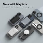 SleekStrip Mag Ring MagSafe Magnetic Ring Adapter for iPhone Android Kindle Strong Adhesive MagSafe Sticker for Phone Case Back of Phone Magnetic Converter Kit Accessory - Image 3