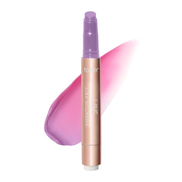 tarte maracuja juicy lip & cheek shift - pH-Powered Lip Stain & Cheek Stain, Lip Gloss Balm with Hyaluronic Acid for Smooth Moisturized Lips & Cheek Tint, Vegan & Cruelty-Free