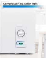 BLACK+DECKER 2.0 Cu. Ft. Compact Chest Freezer, Deep Freezer Holds Up To 70 Lbs. of Frozen Food, Removable Storage Basket, Manual Defrost, White - Image 5