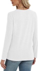 2 Pack Womens Tops Crewneck Soft Long Sleeve Shirts Fall Clothes Casual Tshirts Basic Tee - Image 7