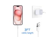 Car Carplay Cable for iPhone 17 15 16 /Air/ Pro Max, USB A to USB C for Carplay for iPhone USB Cord, Car Charger for IPhone 17 Air Charging Cable, iPad Pro, iPad Air 5th, Mini 6th Gen Car Charger Cord - Image 4