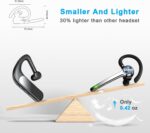 HEIBAS Bluetooth Headset, Wireless Bluetooth Earpiece with 500mAh Charging Case 72 Hours Talking Time Built-in Microphone for iOS Android Cell Phone, V5.1 Hand-Free Headphones for Trucker, Office - Image 6