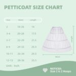 Suggest a better title and return a single title only without any other comments: Girls Petticoat Underskirt with 3 Hoops Full Slip Crinoline Skirt - Image 7