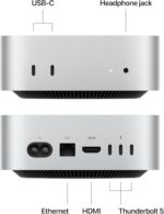 Apple 2024 Mac mini Desktop Computer with M4 Pro chip with 12‑core CPU and 16‑core GPU: Built for Apple Intelligence, 24GB Unified Memory, 512GB SSD Storage, Gigabit Ethernet. Works with iPhone/iPad - Image 3