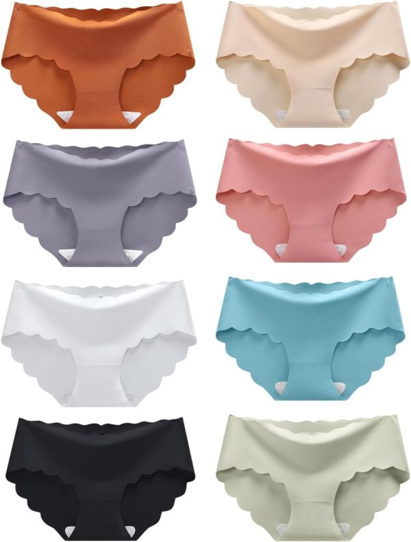 Suggest a better title and return a single title only without any other comments: Demifill Teen Girls Seamless Underwear Tagless No Show Panties for Teens Pack of 8 Multipack