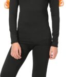 Rolimaka Boys' Thermal Underwear Set Youth kids Fleece Lined Leggings Pants Compression Long Johns Base Layer Top and Bottom