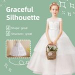 Suggest a better title and return a single title only without any other comments: Girls Petticoat Underskirt with 3 Hoops Full Slip Crinoline Skirt - Image 5