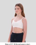 Suggest a better title and return a single title only without any other comments: SALIA GIRL Soft Fixed Padding Training Bras for Girls, Seamless Cami Sports Bras for Teens 10-14, Adjustable Strap Design - Image 3