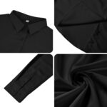 Ruisin Super Soft Wrinkle Free Button Down Shirts for Women Solid Long Sleeve Striped Formal Work Dress Blouses Tops - Image 4