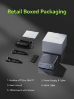 GMKtec Mini PC Gaming, M7 Ultra Ryzen 7 PRO 6850U 32GB DDR5 RAM + 512GB Hard Drive PCle SSD Oculink Dual NIC LAN 2.5G Desktop Computer, Dual USB4, HDMI 2.1, USB-C - Image 9