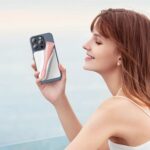 DOB SECHS Silicone Lip Holder for Cell Phone Lipstick Lip Glaze Phone Case Back Stick On Holder for iPhone and Android Phones, Grey - Image 4