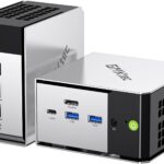 GMKtec Mini PC M8 Desktop Computer AMD Ryzen PRO 6650H (6C/12T 4.50Ghz) Dual NIC LAN 2.5GbE, 16GB LPDDR5 RAM + 512GB Hard Drive PCle SSD, Oculink, USB4, HDMI, USB-C