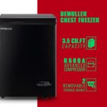 Deep Freezer Chest 3.5 Cubic Feet Freezers with Temperature Display Panel Mini Freezer with Removable Basket Suitable for Apartment Garage Dorm BLACK - Image 5
