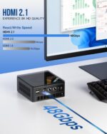 GMKtec Gaming Mini PC K8 Plus AMD Ryzen 7 8845HS(8C/16T, up to 5.1GHz) 32GB DDR5 RAM 1TB SSD, Desktop Computer Dual NIC 2.5G, HDMI 2.1, USB4 - Image 6