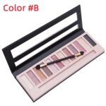 12-Color Nude Eyeshadow Palette - Natural Nude Matte & Shimmer Glitter Pigment Eye Shadow Palette Set - Waterproof Smokey Professional Beauty Makeup Kit (B Shimmer) - Image 3