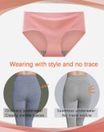 Suggest a better title and return a single title only without any other comments: Finihen Teen Girls Underwear Seamless Big Girls Panties No Show Multipack. - Image 5