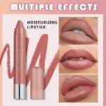 Maroon Hydrating Cream Lipstick Lip Crayon for Women, Moisturizing Lipstick Long Lasting Waterproof, Retractable Lips Crayon Liner Goes on Smoothly, Lipgloss Tinted Lip Balm + Lips Color in One, 06 - Image 4