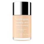 Suggest a better title and return a single title only without any other comments: Neutrogena Healthy Skin Liquid Makeup Foundation,Broad Spectrum SPF 20 Sunscreen,Lightweight & Flawless Coverage Foundation with Antioxidant Vitamin E & Feverfew,Natural Beige,1 fl. oz (Pack of 1)