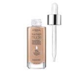 Suggest a better title and return a single title only without any other comments: L'Oreal Paris True Match Nude Hyaluronic Tinted Serum Foundation with 1% Hyaluronic acid, Light-Medium 3-4, 1 fl. oz.