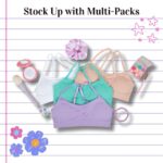 Suggest a better title and return a single title only without any other comments: Popular Girls Padded Training Bra Pack – Crop Cami Training Bras for Girls. Seamless Bra Design with Removable Padding - Image 9