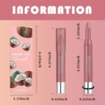 2Pcs Mauve & Pink Hydrating Cream Lipsticks Lip Crayon for Women, Moisturing Lipstick Longwear Lip Liner Crayon Set for Ombre Shades, Matte Creamy Lips Stick Natural Nourishing Lips Balm Set, B - Image 6