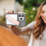 DOB SECHS Silicone Lip Holder for Cell Phone Lipstick Lip Glaze Phone Case Back Stick On Holder for iPhone and Android Phones, Grey - Image 6