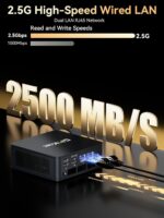 GMKtec M6 Ultra Gaming Mini PC Ryzen 7640HS (Upgraded 6600H/ 6800H), 32GB RAM DDR5 512GB SSD Dual NIC LAN 2.5GbE Desktop Computers Office Home, Triple 4K Display, WiFi 6, USB4, BT 5.2, DP, HDMI 2.0 - Image 7