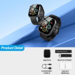Smart Watch for Men Women (Answer/Make Call), 2025 New 1.91" HD SmartWatch, Fitness Watch with 120+ Sport Modes, IP68 Waterproof, Heart Rate/Sleep Monitor, Pedometer, Activity Tracker for Android iOS - Image 7