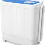 Auertech 28 Lbs Portable Washing Machine, Portable Washer for Apartment with 18 Lbs Washer, 10 Lbs Spinner, Mini Compact Top Load Washing Machine for RV Dorm